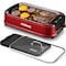 Cusimax Electric Portable Indoor Smokeless Grill-Red Double Plates CMRG-200R-SHUANGPAN - alternate 1